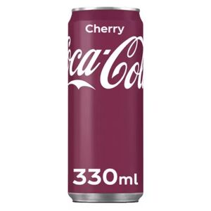 Coca-Cola Coca Cola cherry 330 ml. / tray 24 blikken (HU / Sleek Can)