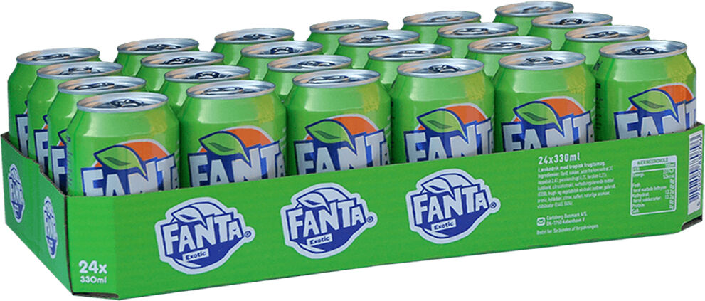 Fanta exotic 330 ml. / tray 24 blikken