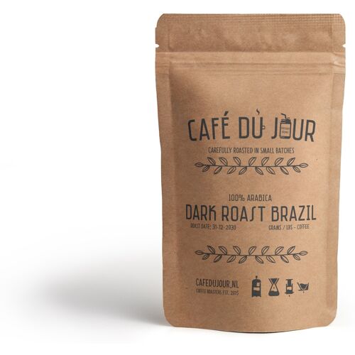 Café du Jour 100% arabica Dark Roast Brazilië 500 gram