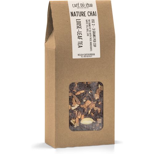 Nature Chai - zwarte thee 100 gram - Café du Jour losse thee