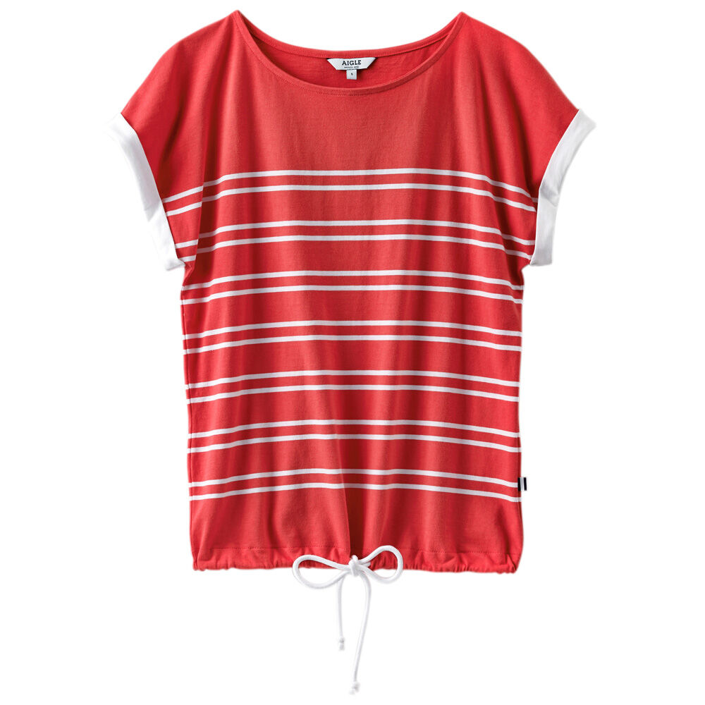 Aigle Dames T-Shirt Pictum - rood-wit - L