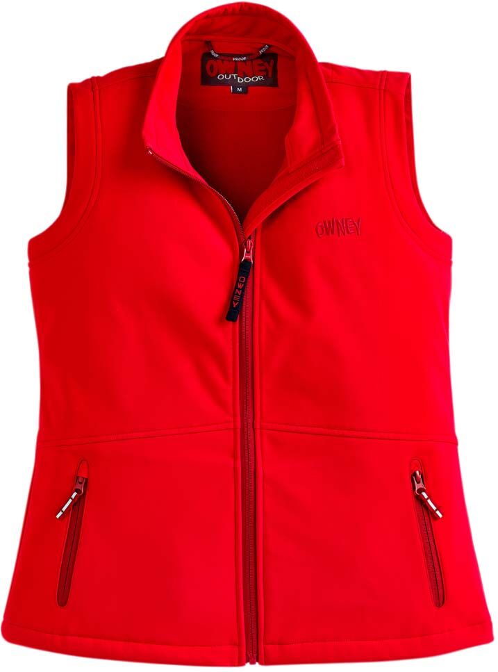 OWNEY Dames Softshell-vest Basic Vest - rood - L