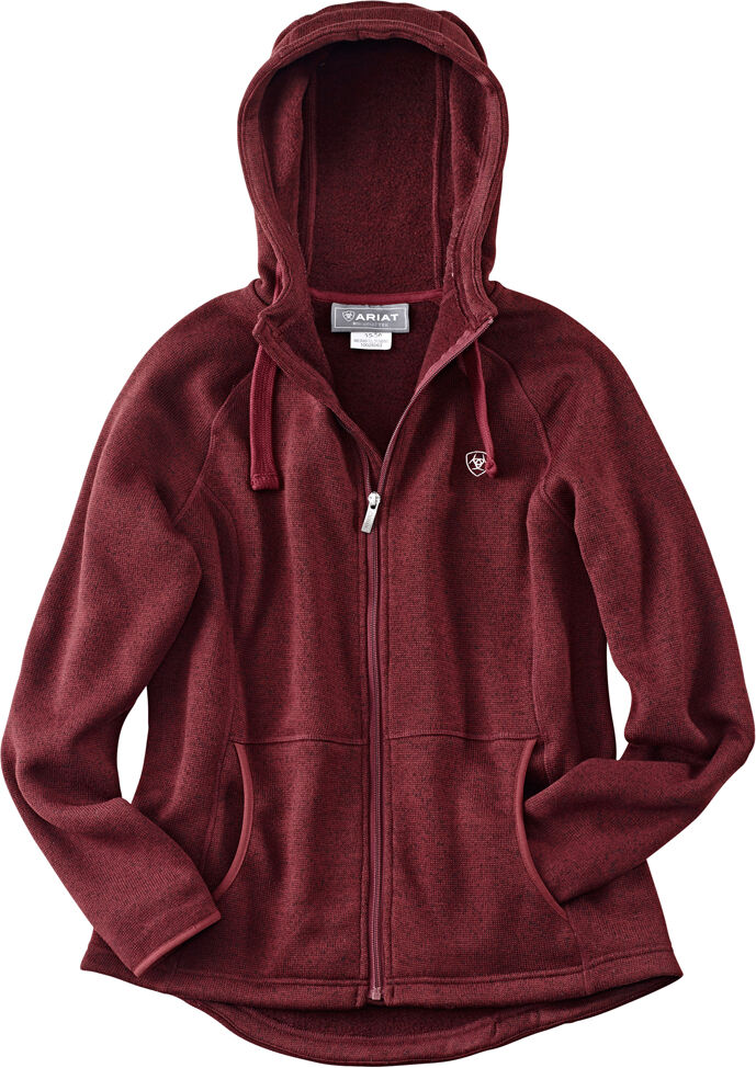 Ariat Damesvest WMS Granby Full Zip Hoodie - donkerrood - S