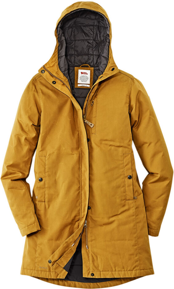 FjÃ¤llrÃ¤ven Dames Parka Kiruna Padded Parka W - okergeel - XL