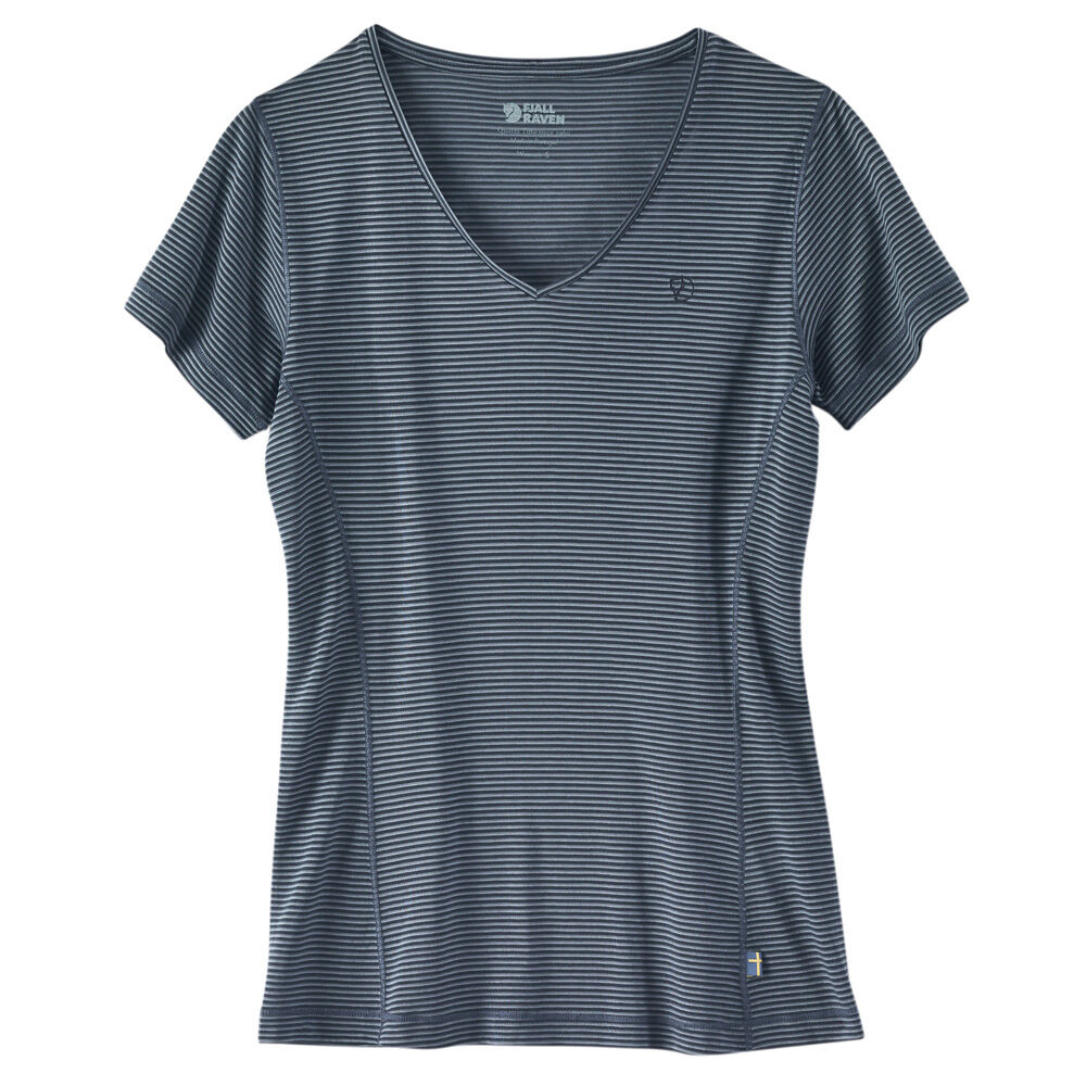 FjÃ¤llrÃ¤ven Dames T-Shirt Abisko Cool T-Shirt W - blauw - S