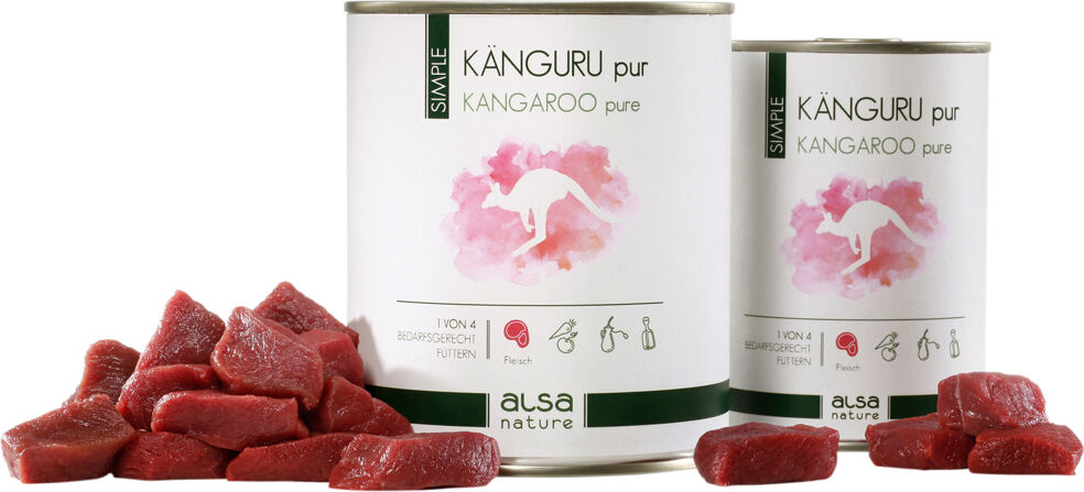 alsa-nature SIMPLE Kangoeroe puur - - 12 x 400 g