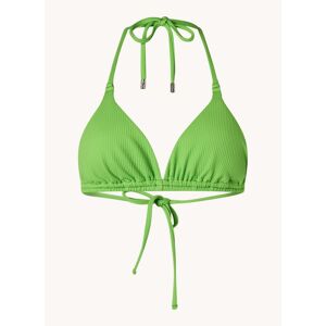 Beachlife Triangel bikinitop met uitneembare vulling en structuur - Neongroen