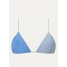 It's Now Cool Triangel bikinitop met uitneembare vulling en lurex - Blauw