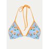 Blackbough Swim Isabelle triangel bikinitop met print - Oranje