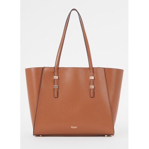 Dune London Dresden Medium shopper met logo - Cognac