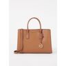 Michael Kors Ruthie Large handtas van leer met logo - Cognac