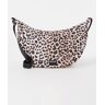 Wouf Kim Large crossbodytas met panterprint - Camel