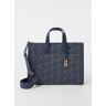 Michael Kors Gigi Large shopper met logoprint - Donkerblauw