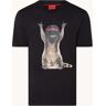 HUGO BOSS Draccoon T-shirt met logo en print - Zwart