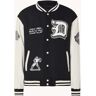 America Today Julian baseball jack met patches en backprint - Zwart