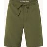 DENHAM Carlton straight fit korte broek met trekkoord - Khaki