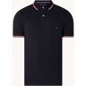 Tommy Hilfiger Core slim fit polo van biologisch katoen met getipte boorden - Donkerblauw