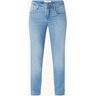 Brax Shakira mid waist slim fit jeans met lichte wassing - Indigo