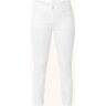 Brax Shakira mid waist slim fit jeans met lichte wassing - Wit