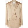 Dante 6 Sevigny double-breasted blazer van satijn - Zand