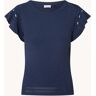 Gerry Weber Ribgebreide top met vlindermouw - Indigo