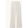 Reiss Millie high waist slim fit pantalon met steekzakken - Creme