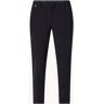 HUGO BOSS Tobaluka mid waist slim fit cropped pantalon van travelstof - Zwart