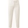 MAC Mid waist slim fit cropped pantalon met steekzakken - Zand