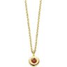 Diamond Point Birthstones gouden hanger Juli - Goud