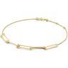 Jackie 14K Gold Capri Link schakelarmband van 14 karaat geelgoud - Geelgoud