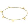 Jackie 14K Gold Corazón armband van 14 karaat geelgoud - Geelgoud