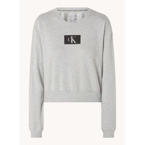 Calvin Klein Pyjama sweatshirt met logo - Grijsmele
