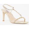 Dune London Millionaire sandalette met metallic finish - Goud