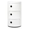 Kartell Componibili kast rond large (3 comp.) - Wit