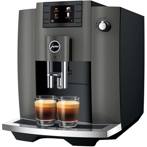 Jura E6 Dark Inox (EC) koffiemachine - Zwart