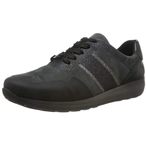 ARA Osaka 1234589 Low-Top Sneakers voor dames, Grau Schwarz Kraaiijzer 09, 41 EU