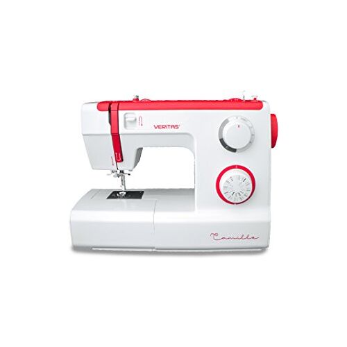 Veritas Camille Mechanische naaimachine voor beginners en gevorderden, 32 steekprogramma's, met vrije arm, inrijghulp en led-naailicht, 38,0 x 17,0 x 30,0 cm