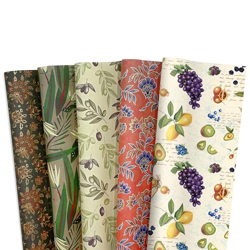 Magicamente Carta Prestige Decorpapier, set van 5 vellen, gesorteerd, maat L