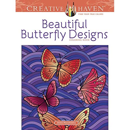 Dover Publications-Creative Haven Mooie Vlinder, andere, Multi kleuren, 0.53 x 20.95 x 27.94 cm