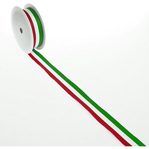 Deko AS GmbH Nationale band Italië + NRW-band groen, wit, rood 15 mm x 25 m 2436 15 I