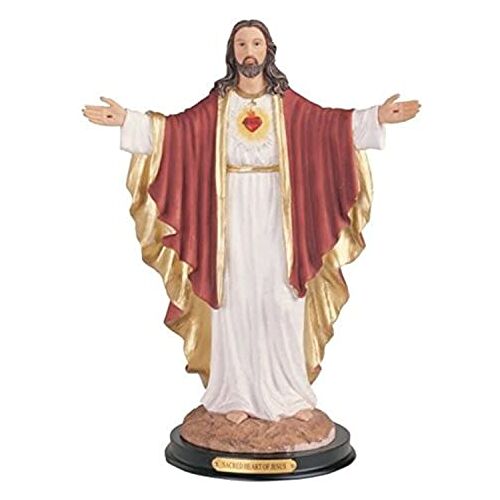 George S. Chen Imports Sacred Heart of Jezus Heilige Figuur Religieus Decor, 30,5 cm