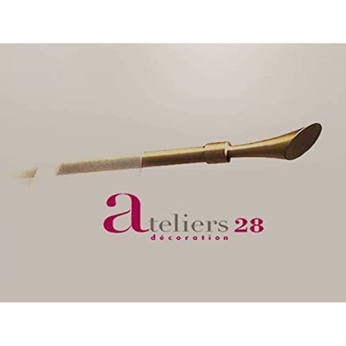 ATELIERS 28 1 PAISLEY TIP MET ZWARTE ACHTERGROND