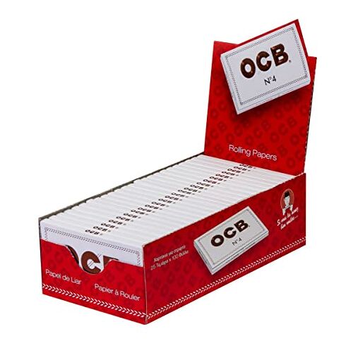 OCB 15432 kort N°4, 25 boekjes à 100 vellen, wit (36 x 69 mm)