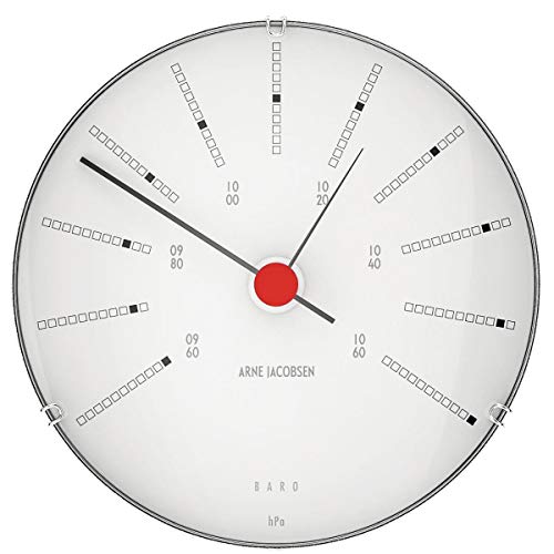 Arne Jacobsen Bankiers Barometer Ø12 Cm Wit/Zwart/Rood