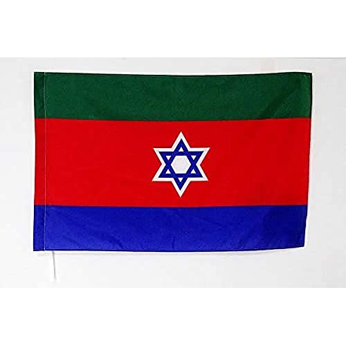 AZ FLAG Bnei Menashe Joden Vlag van India 90x60cm Vlag van de Joodse gemeenschap 60 x 90 cm Mouw voor schacht