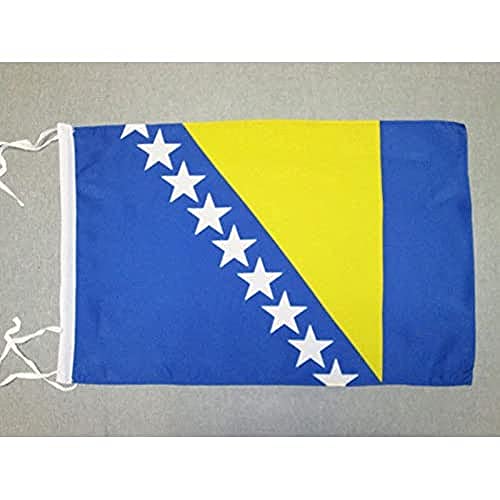 AZ FLAG Bosnië en Herzegovina Vlag 45x30 cm koorden Bosnische Herzegoviaanse KLEINvlaggen 30 x 45 cm Banier 18x12 in Hoge kwaliteit