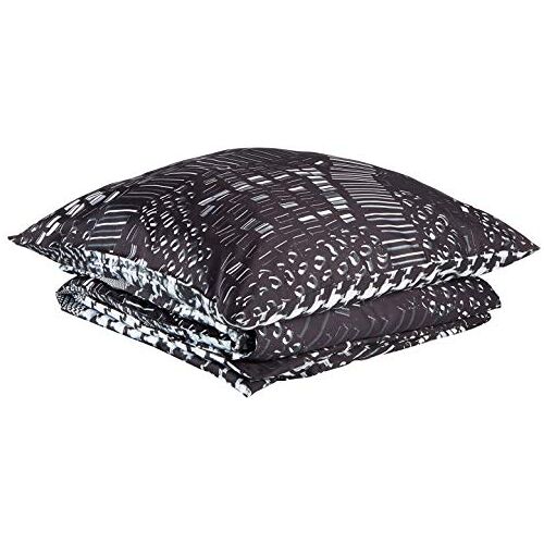 Heckett Lane Zohar Duvet Cover, 100% Cotton Satin, Black, 135 x 200 Cm, 1.0 Pieces