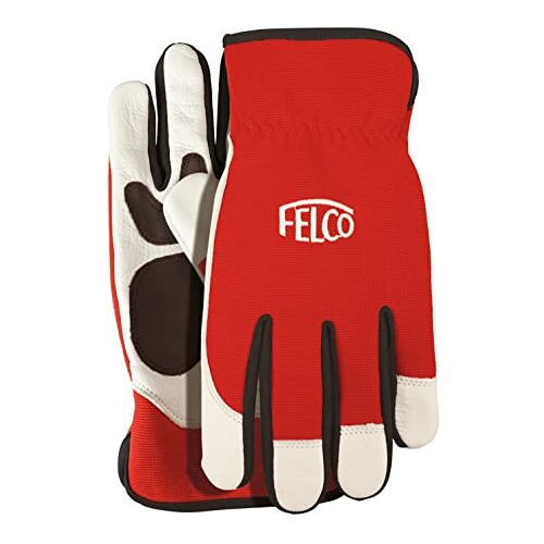 FELCO 702 Tuinhandschoenen, Rood/Wit