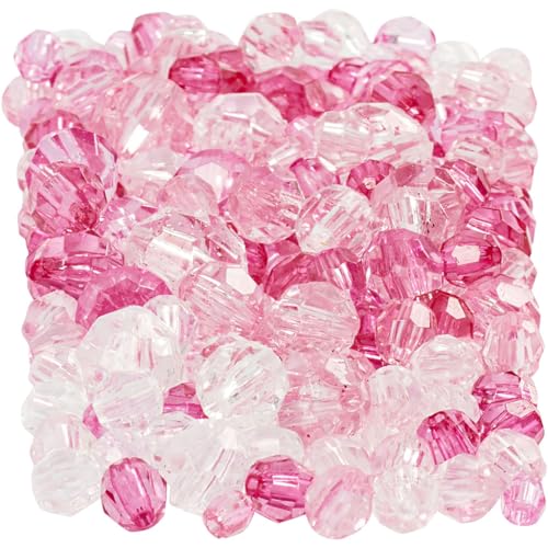 Creativ Glas acryl kralen, roze (081), one size