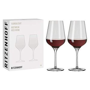 Ritzenhoff 3631002 Fjordlicht #2 rode wijnglazen, glas, 570 ml, grijs-transparant